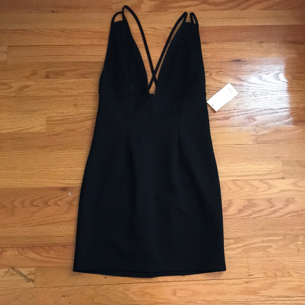 Tobi Black Mini-Dress